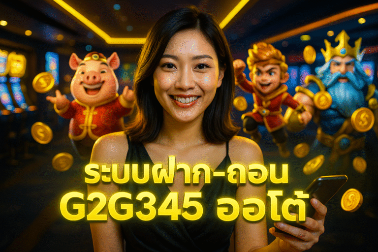 ระบบฝาก-ถอน G2G345 ออโต้ รองรับทุกวอเลท