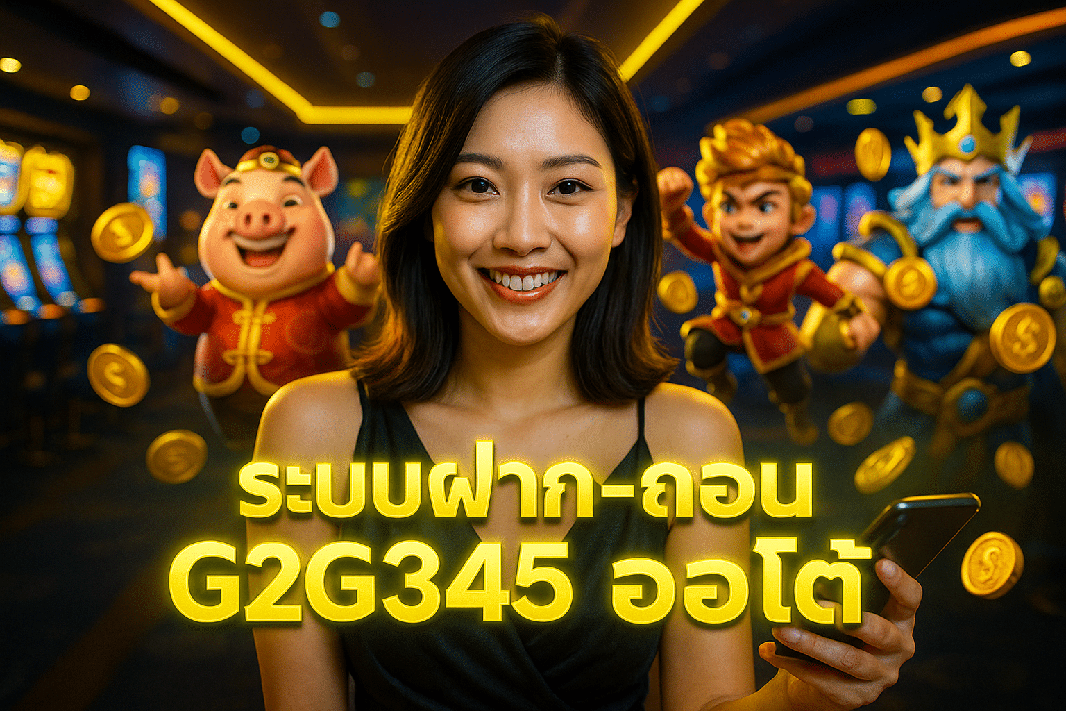 ระบบฝาก-ถอน G2G345 ออโต้ รองรับทุกวอเลท