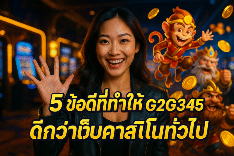 5 ข้อดีที่ทำให้ G2G345 ดีกว่าเว็บคาสิโนทั่วไป