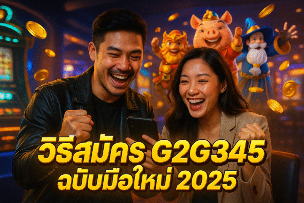 วิธีสมัคร G2G345 ฉบับมือใหม่ 2025