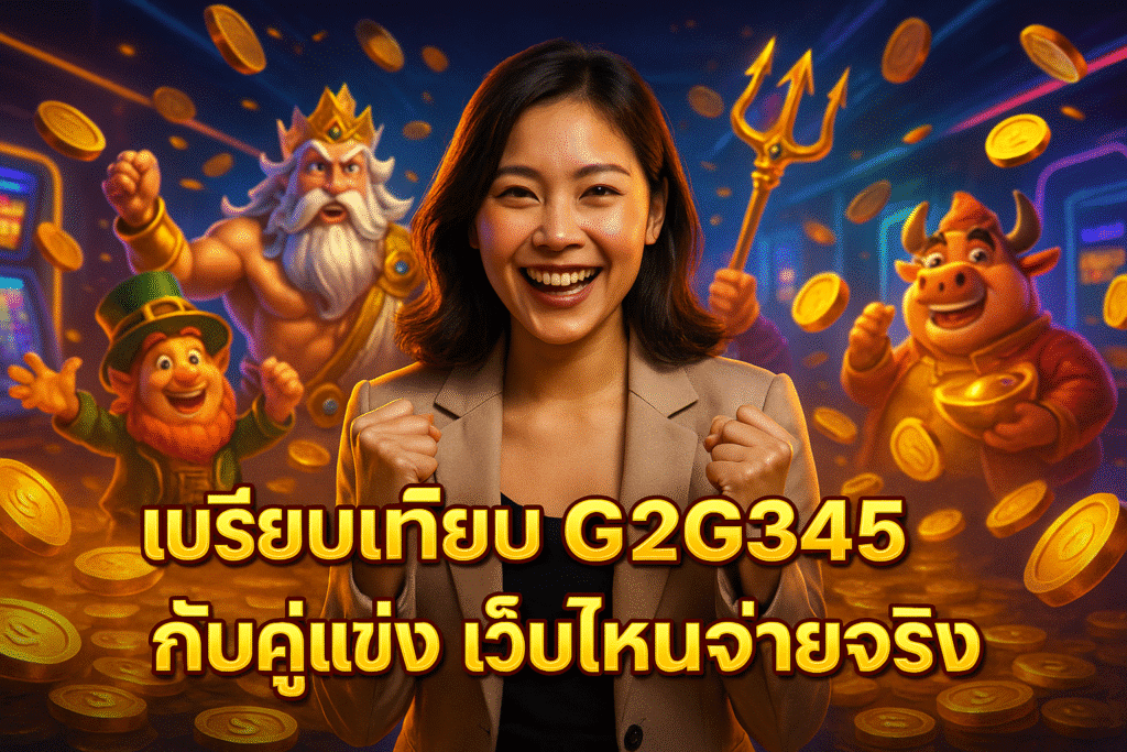 เปรียบเทียบ G2G345 กับคู่แข่ง เว็บไหนจ่ายจริง